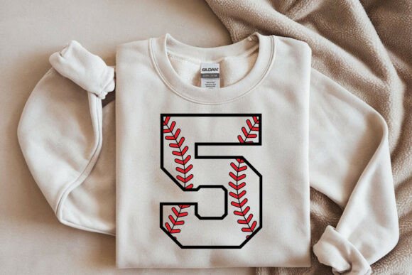 Baseball Number Five: Graphics for Crafts & Brands