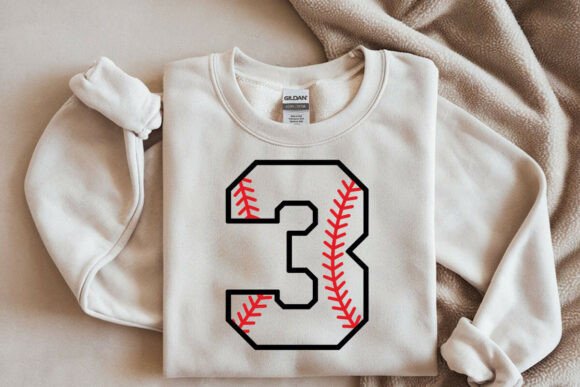 Baseball Number Three Svg: Fresh Graphics for Crafts