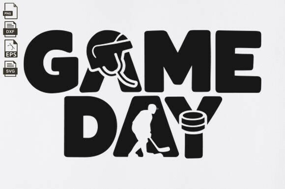 Game Day Hockey Vibes: Graphics for Crafts & Branding