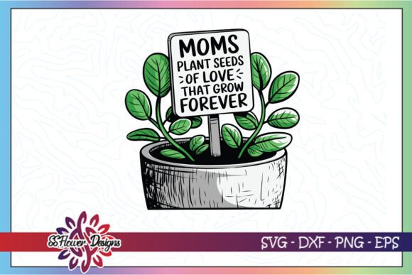 Mom Plant SVG for Crafts and Graphics