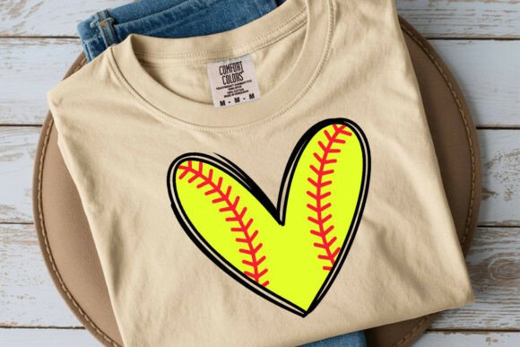 Softball Heart Svg: Graphics for Crafts