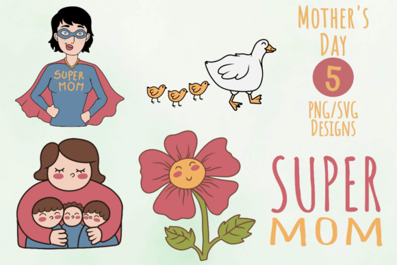 Super Mom Icons: A Designer's Take on Stitching Mother's Day Magic